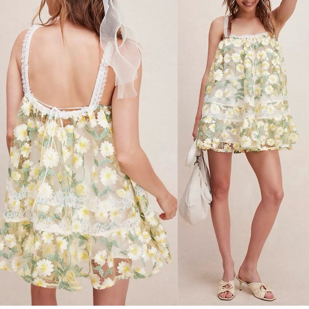 For Love And Lemons Floral Mini Dress NWT Size small